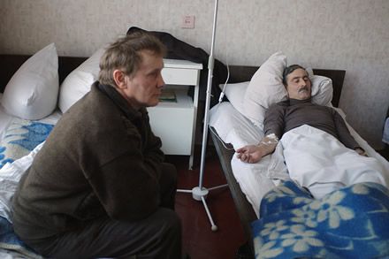 Chernobyl liquidators in hospital